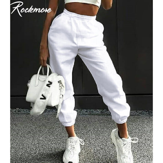 Rockmore Harajuku Joggers Wide Leg SweatPants Women Trousers High Waist Pants Streetwear Korean Casual Sporting Pant Femme Fall